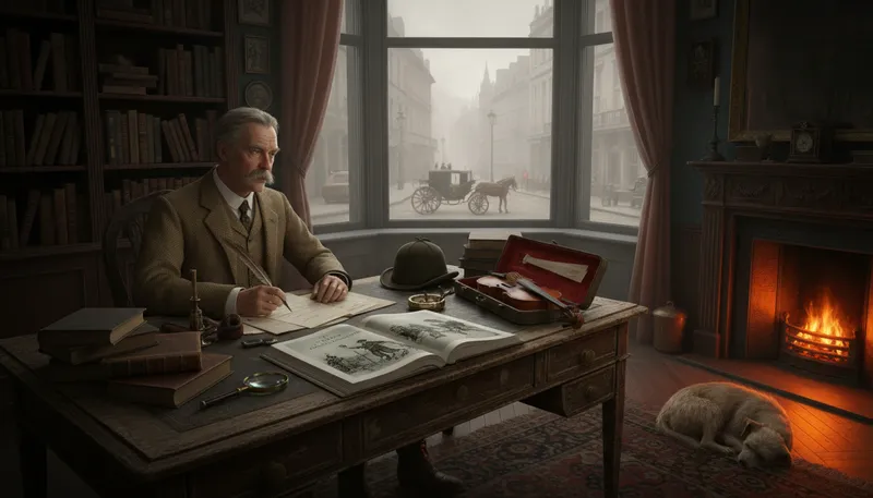 Illustration of doyle: A surname, often associated with Arthur Conan Doyle.