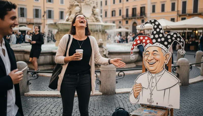 Illustration of does the pope wear a funny hat: a humorous way to ask an obvious question.