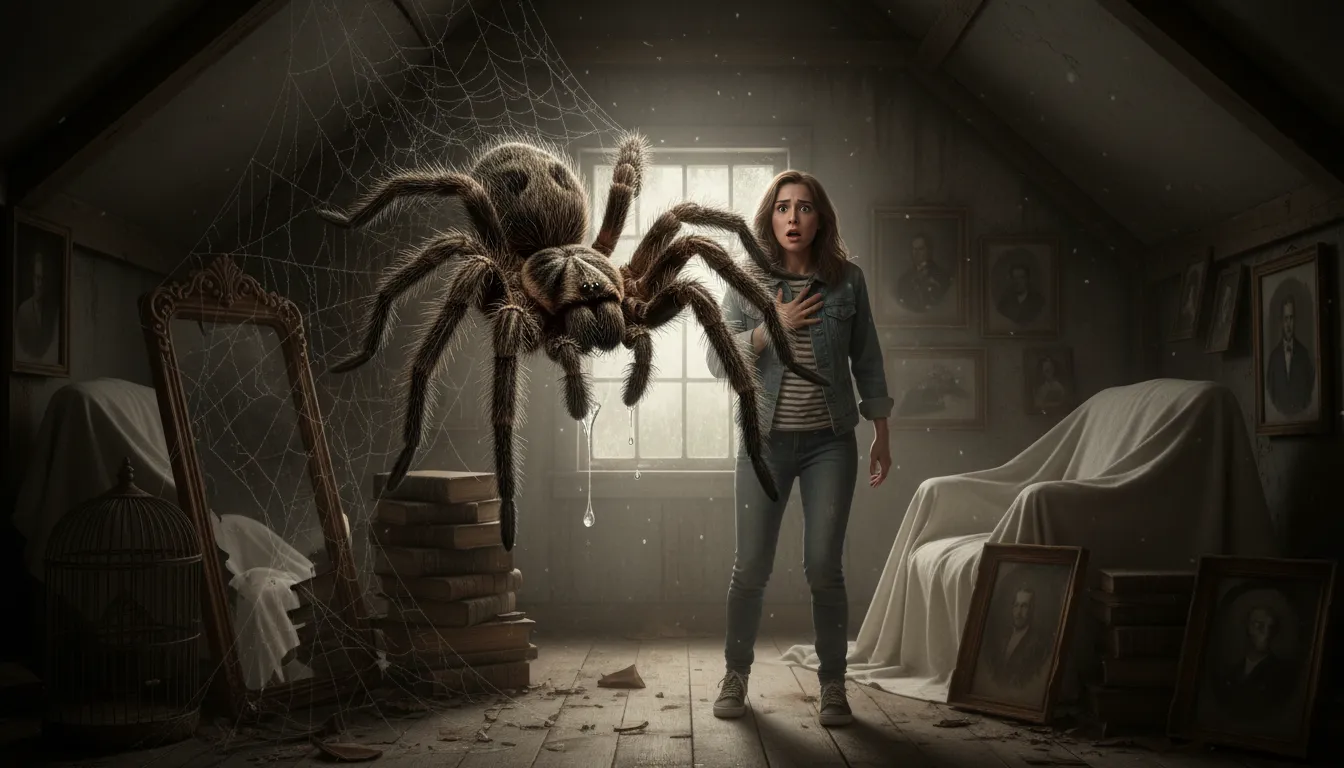 Illustration von horror: an intense feeling of fear
