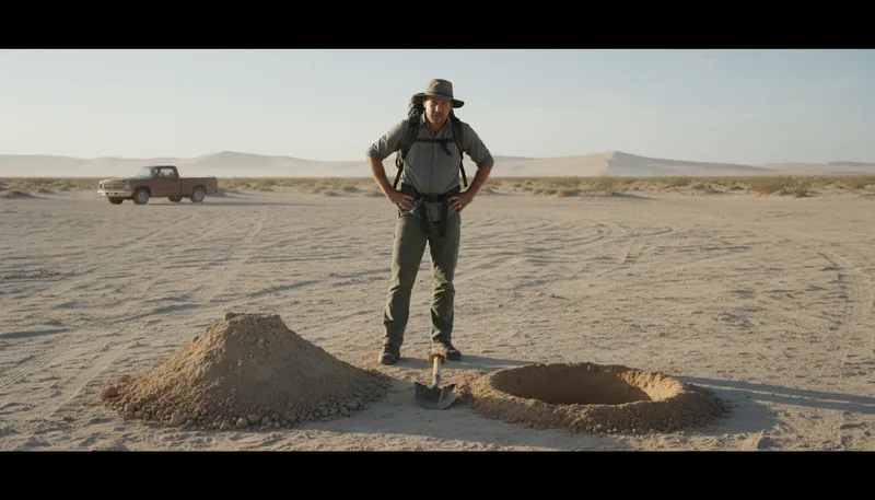 Illustration of know one's ass from a hole in the ground: Lack basic understanding or awareness.