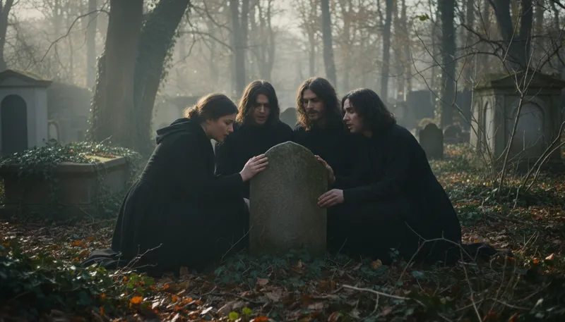 Illustration of requiescat in pace: Rest in peace in Latin.