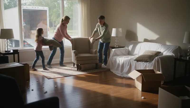Illustration of make room: to create space for someone or something