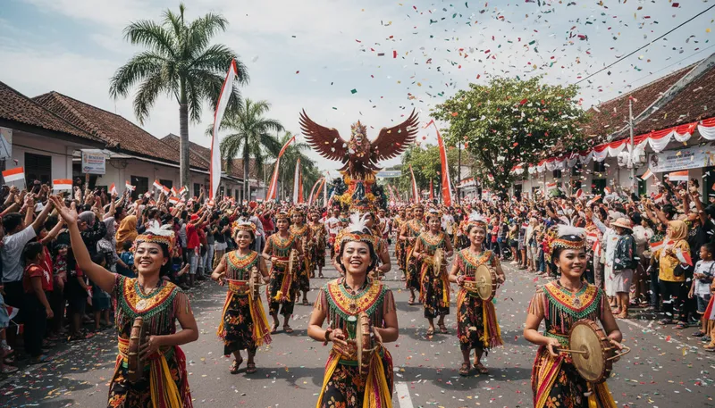Illustration of indonesians: People from Indonesia.