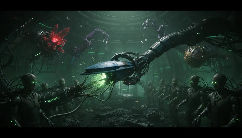 Illustration of borg: a fictional race in Star Trek series