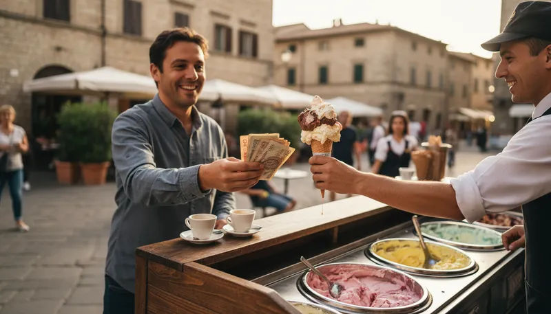 Illustration of lira: a former currency in Italy.