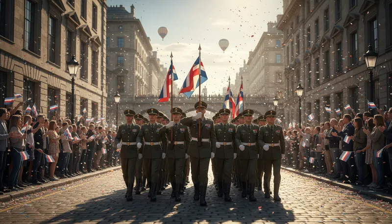 Illustration of battalion: A large group of soldiers organized for battle.