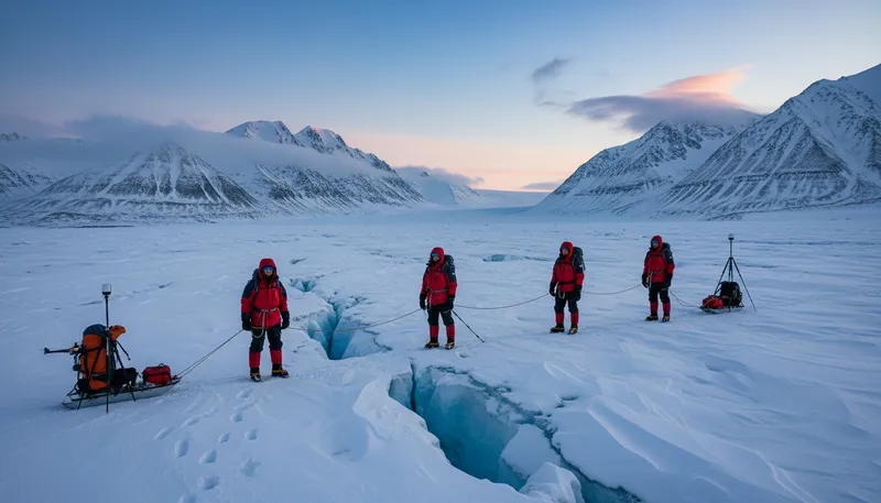 Illustration of svalbard: An archipelago in the Arctic region.