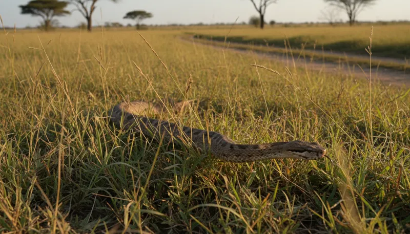 Illustration of viper: A type of venomous snake.