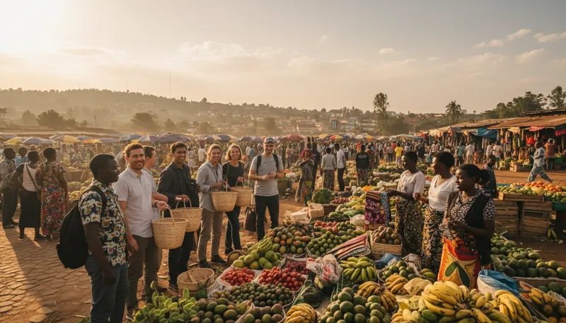 Illustration of kigali: The capital city of Rwanda, known for beauty.