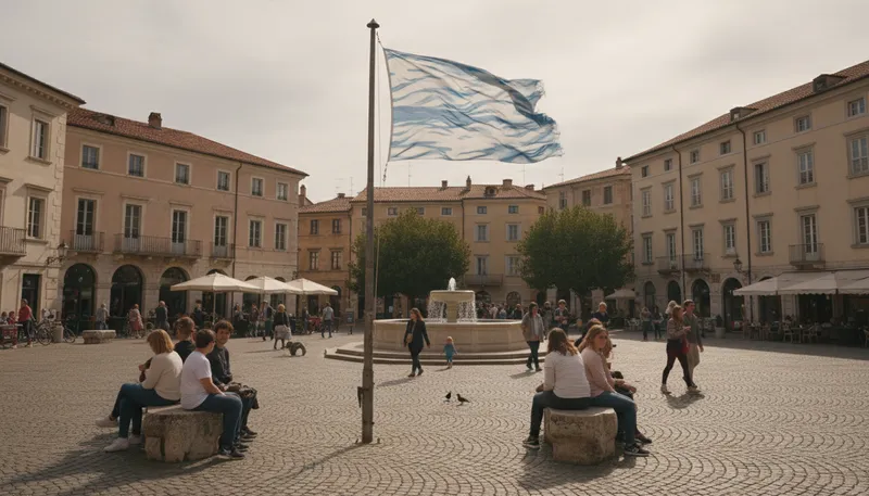 Illustration of flagpole: A tall pole for displaying a flag.