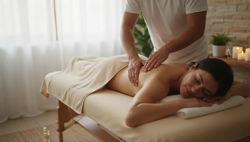 Illustration of masseuse: A person who provides massage therapy.