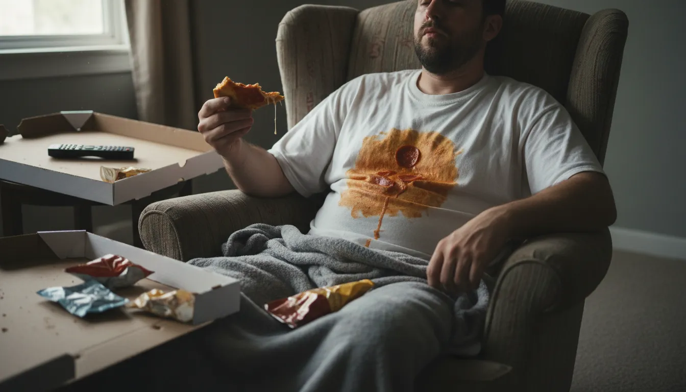 “slob” kelimesinin çizimi: a lazy and untidy person