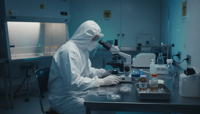 Illustration of anthrax: A serious infectious disease caused by bacteria.