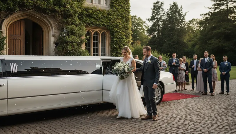 Illustration of limo: A large luxurious car for special occasions.