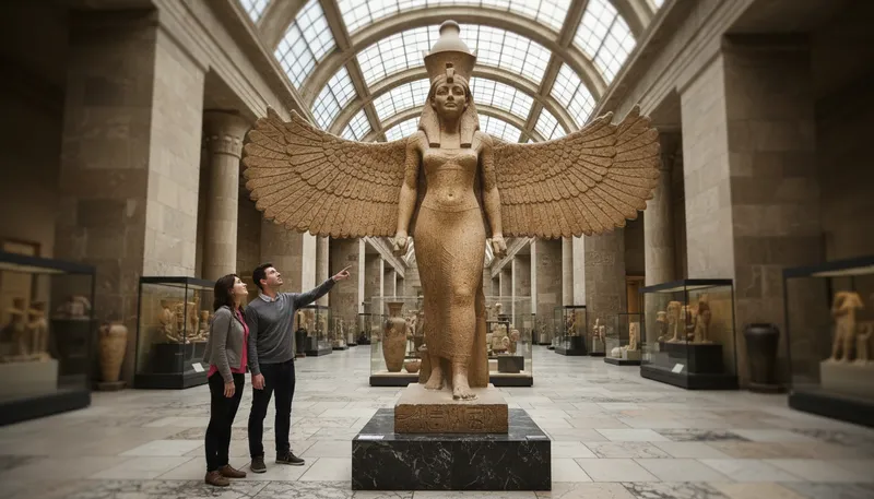 Illustration of isis: An ancient Egyptian goddess of magic.