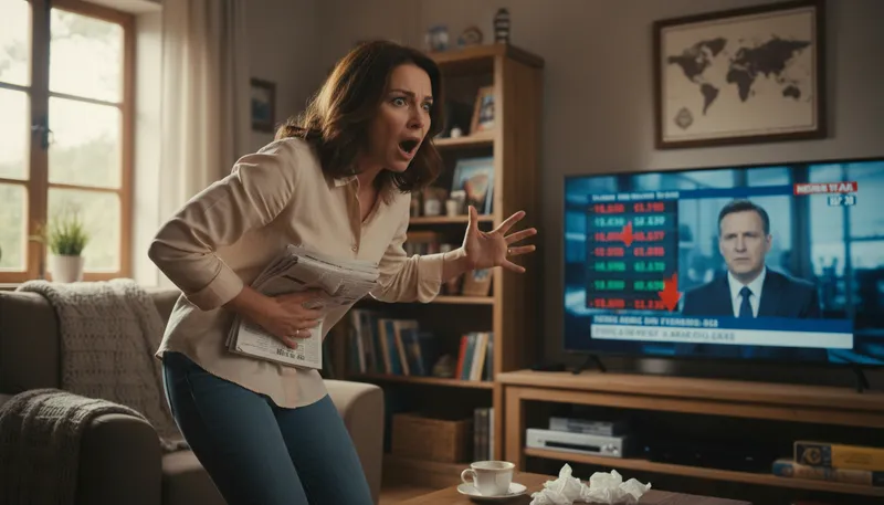 Illustration of get one's bowels in an uproar: Become extremely upset or agitated.