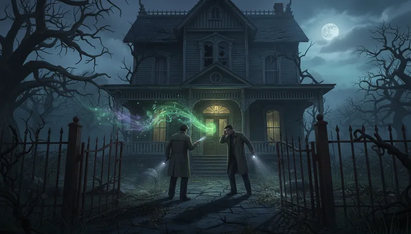 Illustration of investigate: To look into something carefully.
