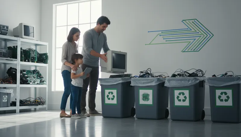 Illustration of disposal: the process of discarding waste