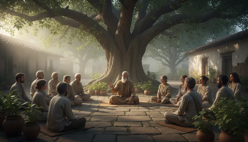 Illustration of guru: a spiritual teacher