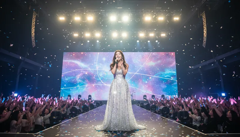 Illustration of iu: a popular Korean singer and actress