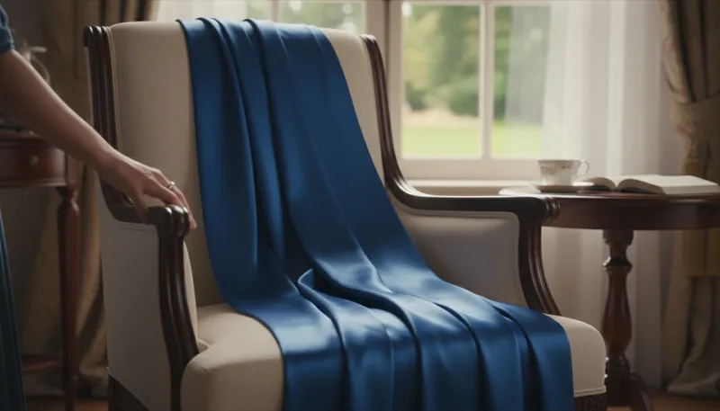 Illustration of silken: Soft and smooth like silk.