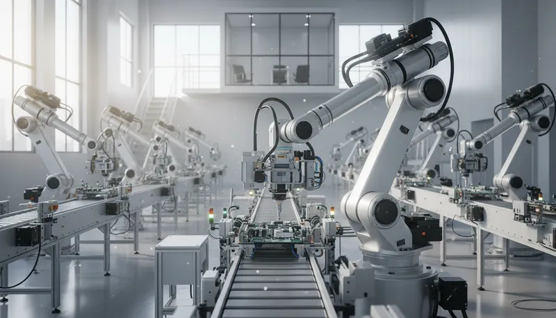 Illustration of matic: Relating to a machine or automatic process.