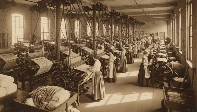 Illustration of lowell: A city known for its historic textile industry.