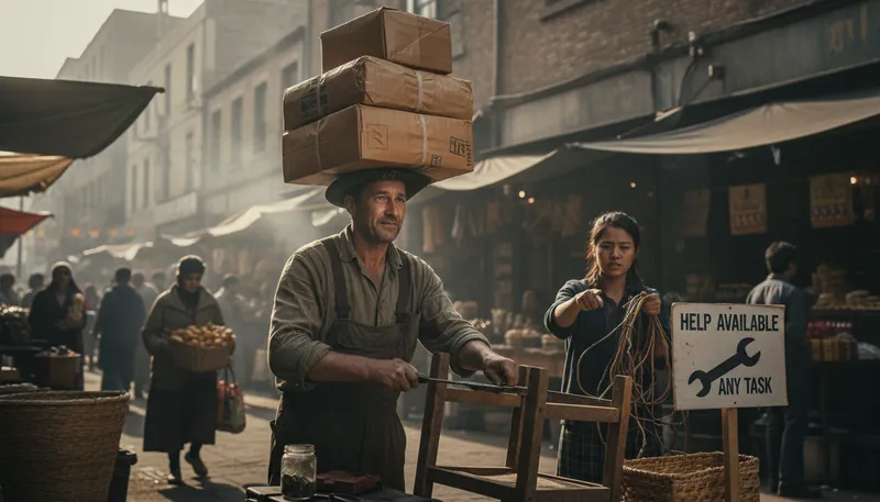 Illustration of earn one's keep: To work and provide for oneself.