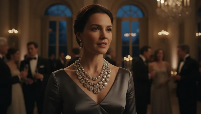 Illustration of heiress: A woman who inherits wealth or property.