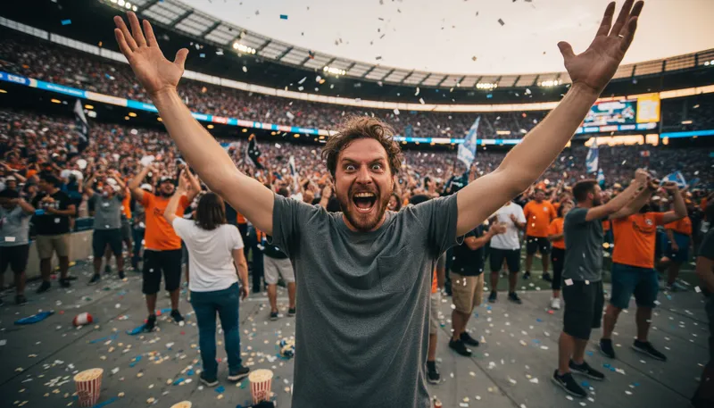 Illustration of maniac: A person exhibiting extreme enthusiasm or behavior.