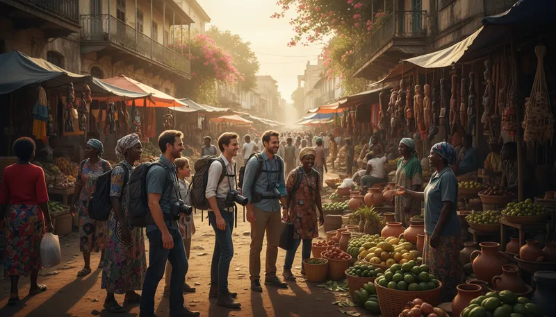 Illustration of bissau: The capital city of Guinea-Bissau.