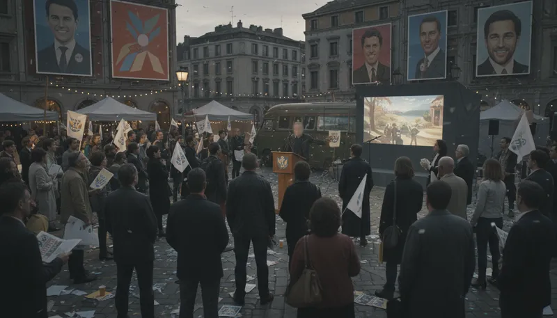 Illustration of propaganda: information spread to promote a cause