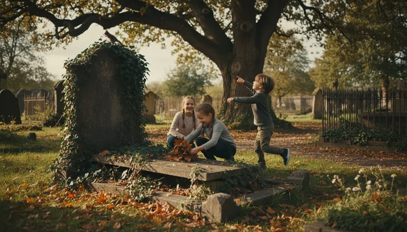 Illustration of grave: A place where a dead person is buried.