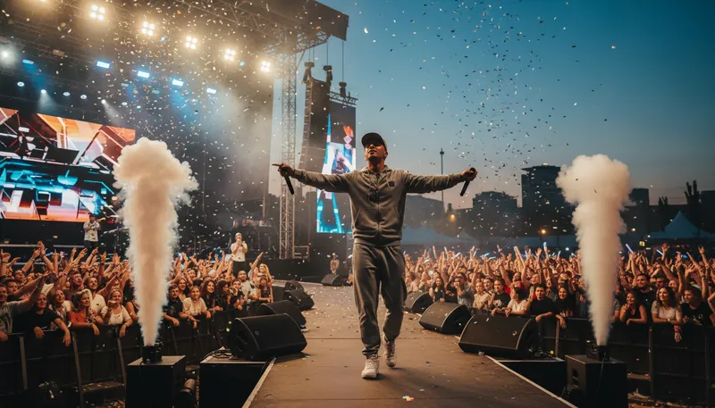 Illustration of rapper: A musician who performs rap music.