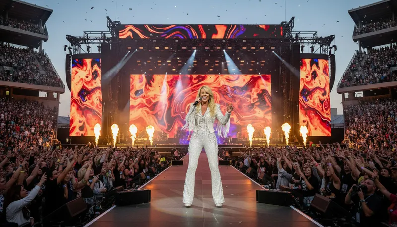 Illustration of shania: A popular singer known for country music.