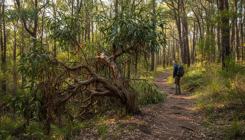 Illustration of bundy: A type of Australian bush or shrub.