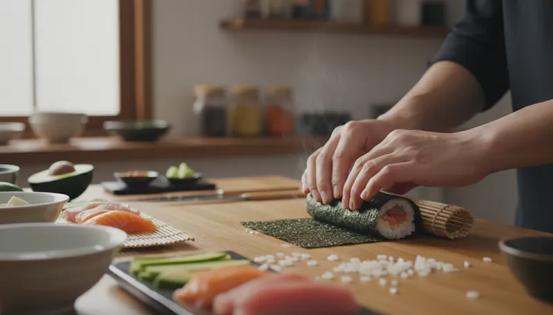 Illustration of nori: A type of edible seaweed used in sushi.