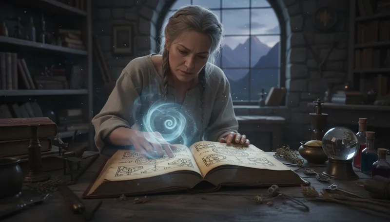Illustration of sorcery: The use of magic or supernatural powers.