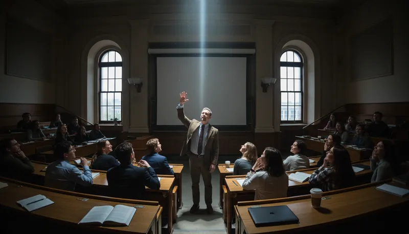 Illustration of fiat lux: Let there be light; a call for enlightenment.