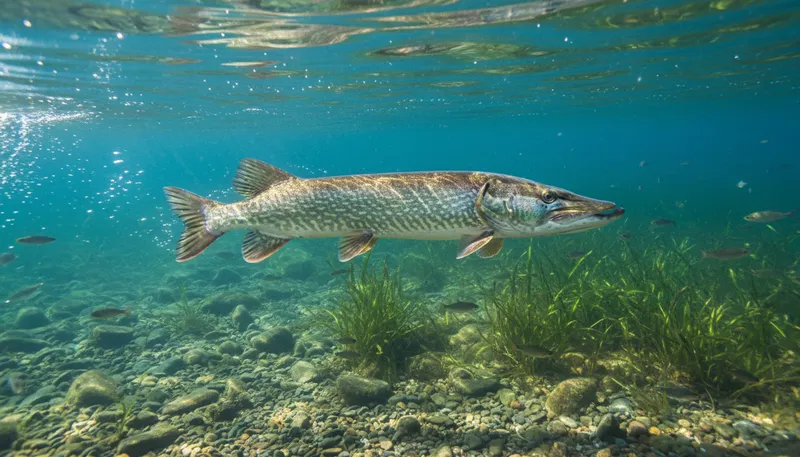 Illustration of hecht: A surname or term for a fish species.