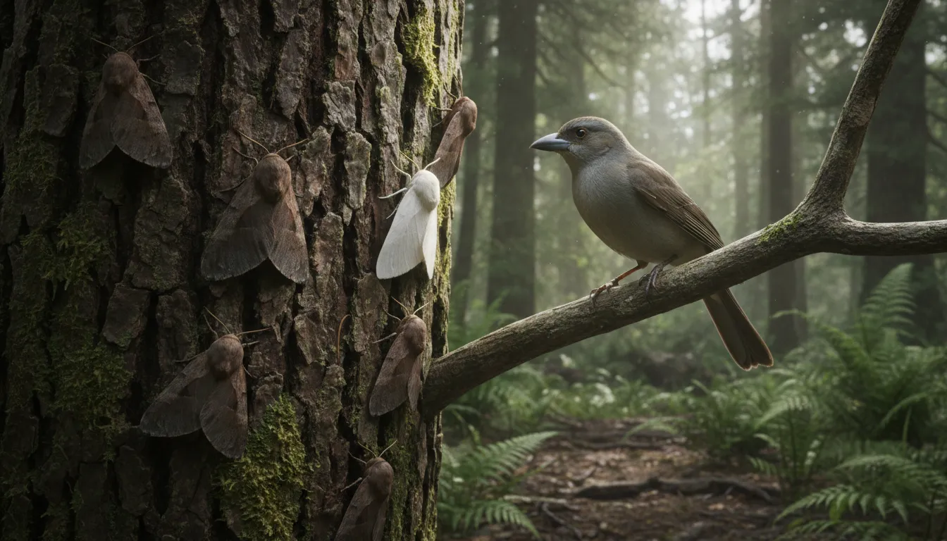 Illustration of theory of natural selection: The idea that living things best suited to their environment survive and reproduce.