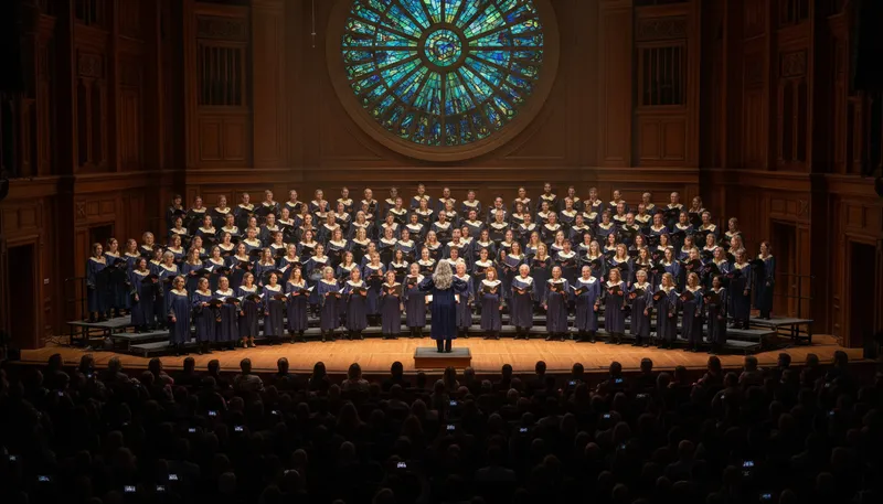 Illustration of harmony: musical combination of notes that sounds pleasing
