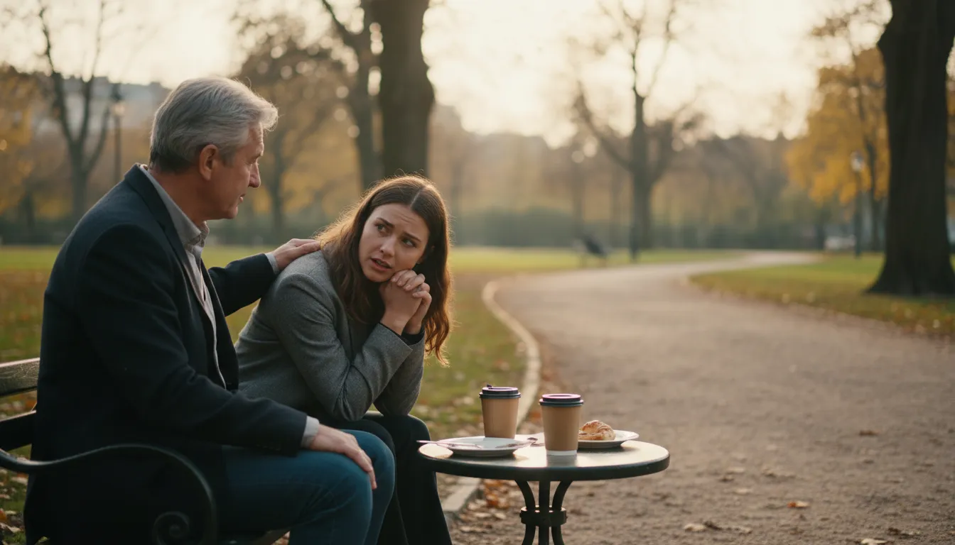 ภาพประกอบของ get it off your chest: to tell someone about something that has been worrying you