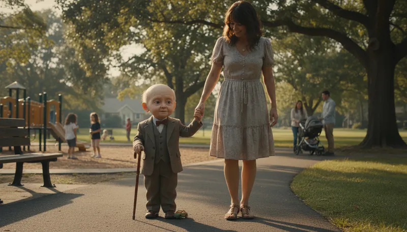 Illustration of benjamin button: A person who ages backward over time.