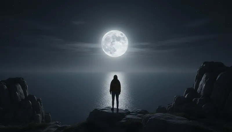 Illustration of luna: The Latin word for moon.