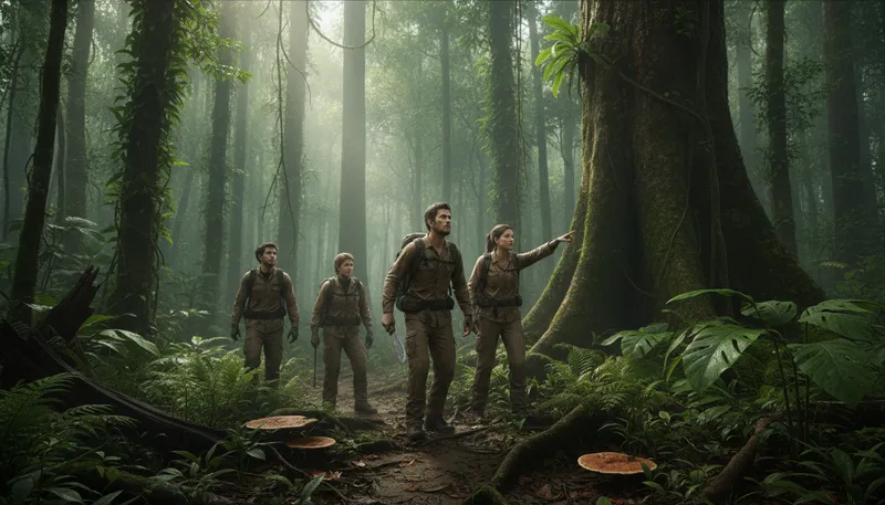 Illustration of borneo: A large island in Southeast Asia known for biodiversity.