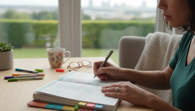 Illustration of planner: a book for organizing schedules