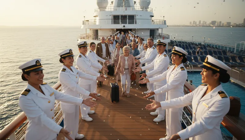 Illustration of onboard: Present on a vehicle or vessel.