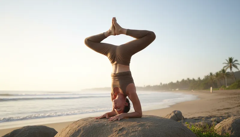 Illustration of yogi: A person who practices yoga.