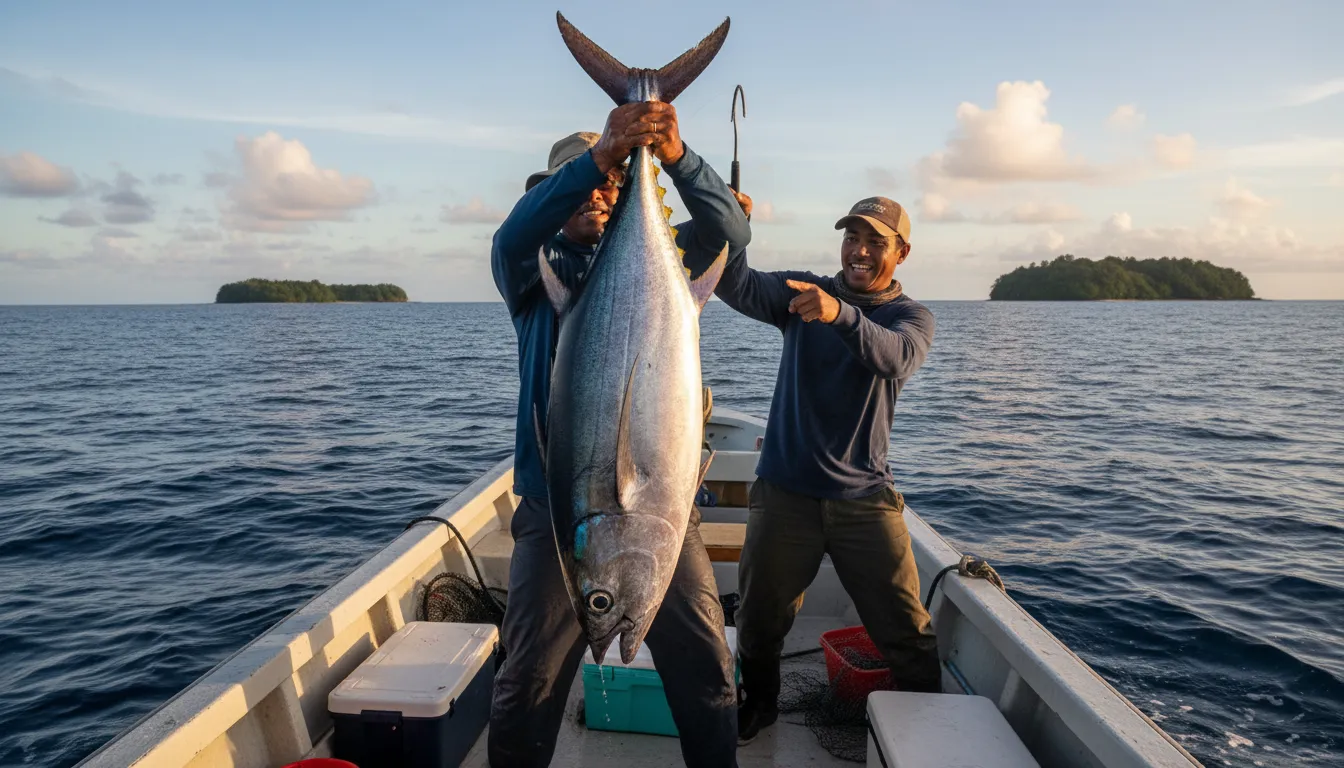 Ilustração de Aku: a type of tuna fish used for food